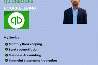 do monthly bookkeeping and accounting in quickbooks