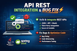 build or fix your spring boot rest API professionally