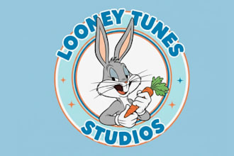 do original beautiful bugs bunny logo with my creative thinking