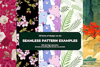 design unique seamless pattern for textile fabric prints