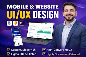design conversion optimized mobile app UI UX to your business