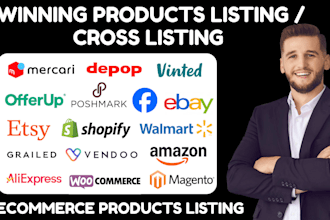 cross listing shopify mercari rankmath ebay poshmark vendoo walmart depop etsy