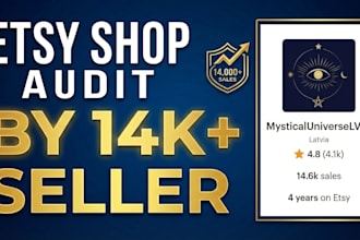audit your etsy shop and provide a strategy to boost sales