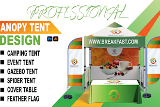 design outdoor branding canopy tent flag and  table cover