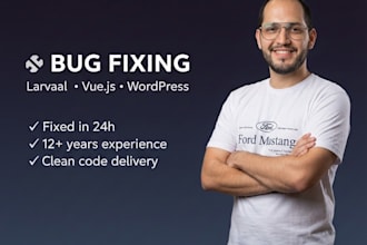 debug and fix your laravel, vue js or react application fast