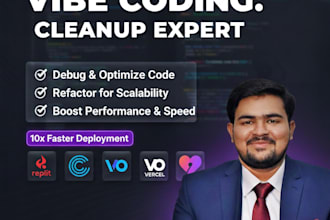 fix errors, bugs and develop your vibe coding app replit, lovable, cursor etc