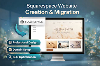 create a professional squarespace website or ecommerce store