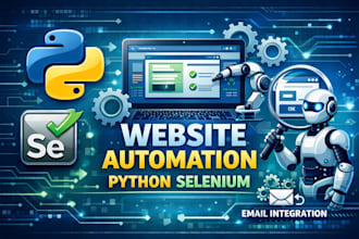 automate websites using python selenium