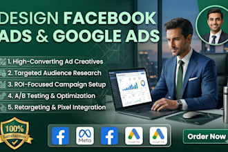 design facebook ads and google ads