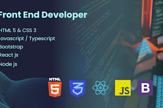 create a responsive react website with modern UI design