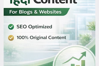 write SEO friendly hindi content for blogs and websites