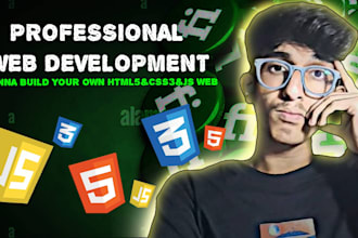 create a clean HTML5 css3 javascript websites or landing pages