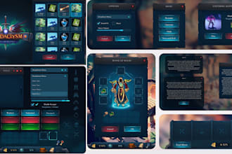 do unity 2d game mobile app game ui ux design video game user interface