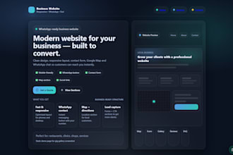 create a website for small businesses with whatsapp integration