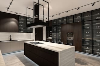 design your kitchen with 3d render and technical drawings