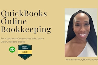 do monthly bookkeeping for coaches and consultants in quickbooks online