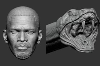 sculpt realistic 3d head model sculpt 3d printing 3d bust 3d face model