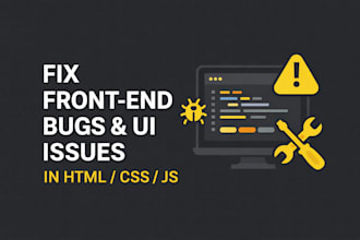 fix frontend bugs and UI issues in HTML, CSS, js