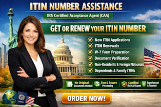 renew itin or get your itin number as irs caa