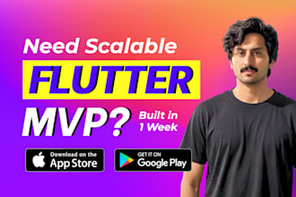 build scalable flutter mvp app for android and ios
