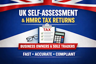 prepare UK self assessment and hmrc tax returns