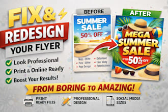redesign your flyer to look professional