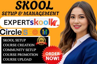 setup skool online community skool community circle skool community manager