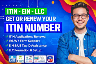 itin number itin application itin renewal individual taxpayer number