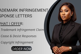 be your attorney, draft trademark infringement, cease and desist response letter