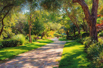 paint landscapes and nature in realistic style