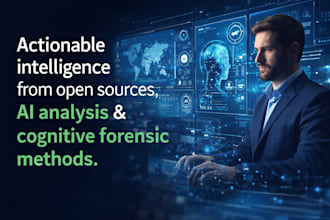 be your intelligence analyst, private investigator, open source intelligence