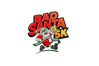 design fun featuring santa drinking beer logo