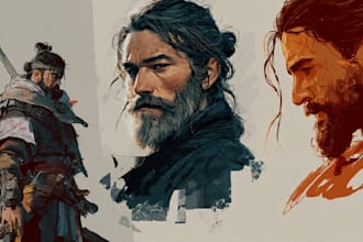 draw your characters and fanart in semi realistic art