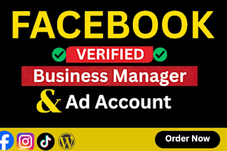 fix any issues and create verified fb business manager and ad account