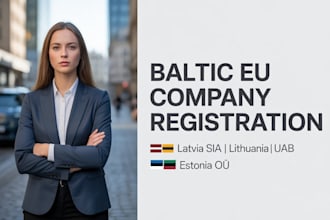 register baltic eu company latvia sia, lithuania uab, estonia oÜ with address