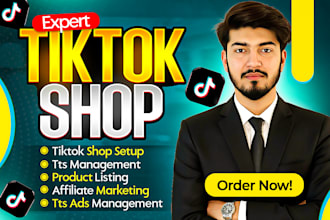 tiktok shop setup affiliate  sales marketing