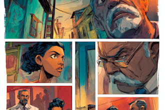 comic book artist graphic novel illustration comic page
