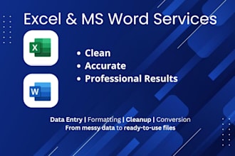 clean, format, and organize excel or word files
