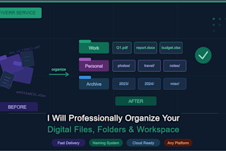 professionally organize your digital files folders workspace