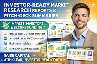 do investor ready market research reports and pitch deck summaries