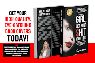 do book cover design, ebook cover, modern book, kdp book cover and kindle cover