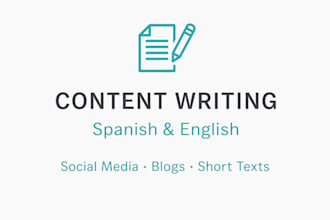 bilingual content writing in spanish and english