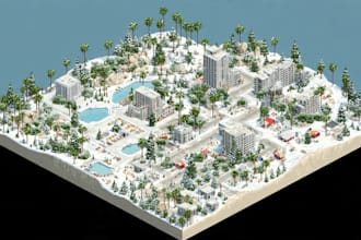 do isometric event map vector festival maps illustrations