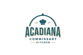 design bake food logo for the acadiana commissary kitchen