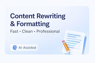 rewrite, rephrase, and format your content using ai