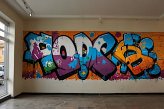 hand draw custom graffiti tags, typography, street art