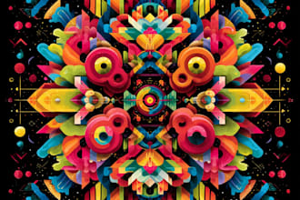 create magical abstract art, psychedelic, surrealism, cubism