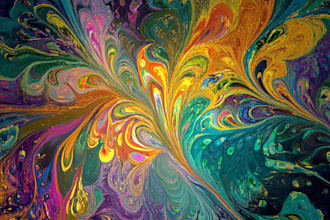 create magical abstract art, psychedelic, surrealism, cubism