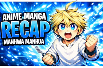 write high retention scripts for youtube manhwa, manga, anime recaps
