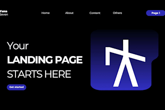 create a modern, responsive react landing page